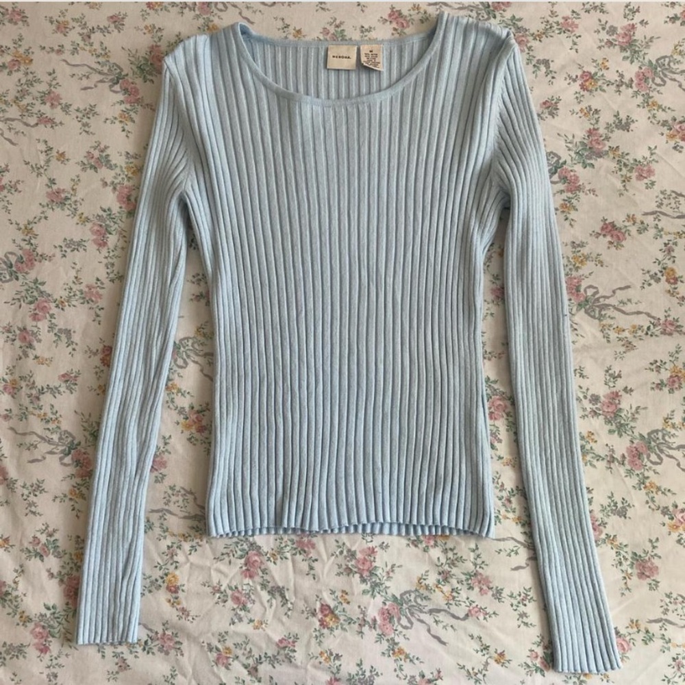 baby blue merona sweater top <3
